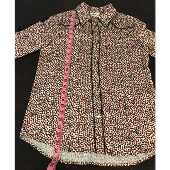 Anthropologie ottod'Ame Floral Western Buttondown Blouse - Picture 8 of 11